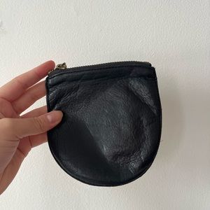 Baggu small leather zip pouch
